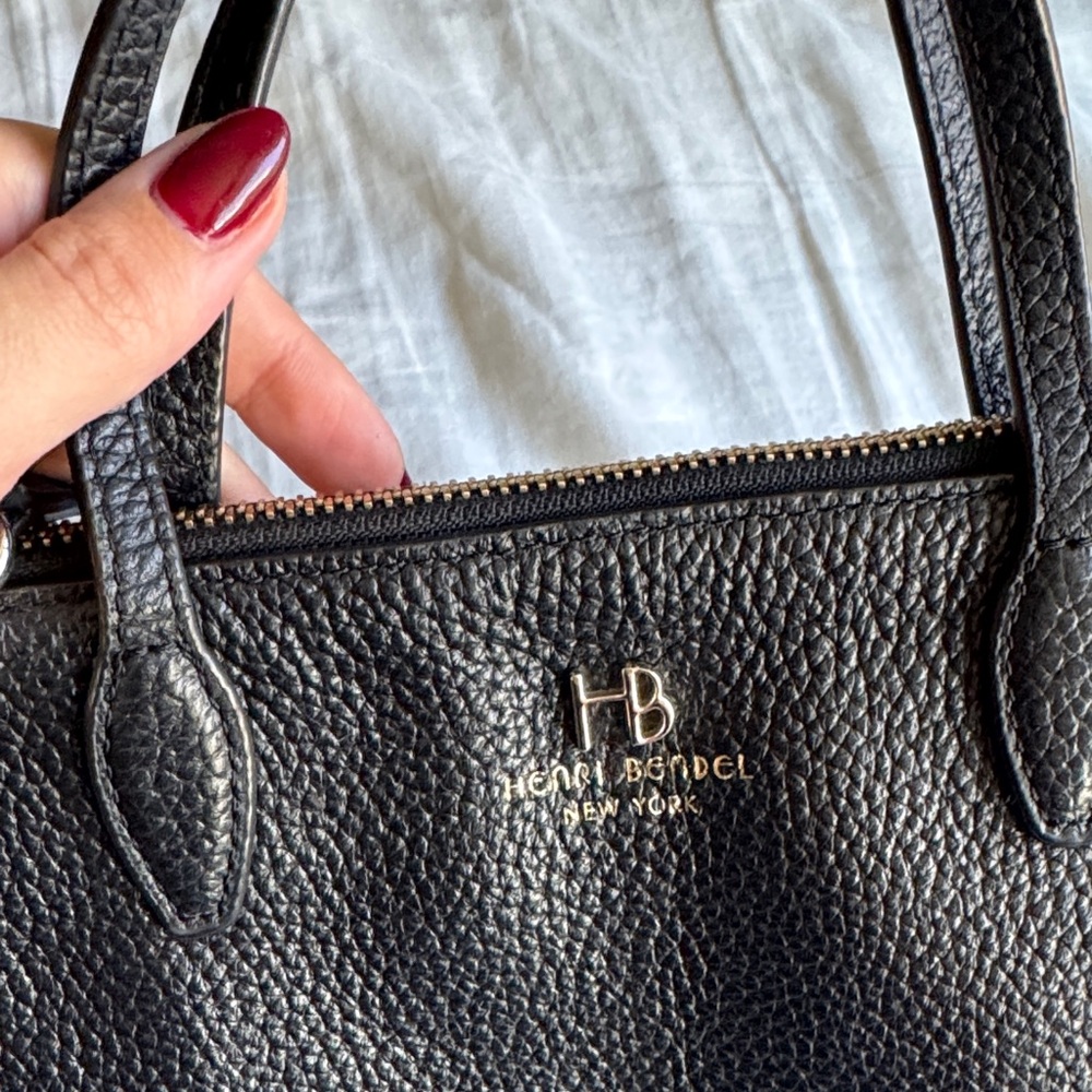Henri Bendel black leather bag - Picture 2 of 7